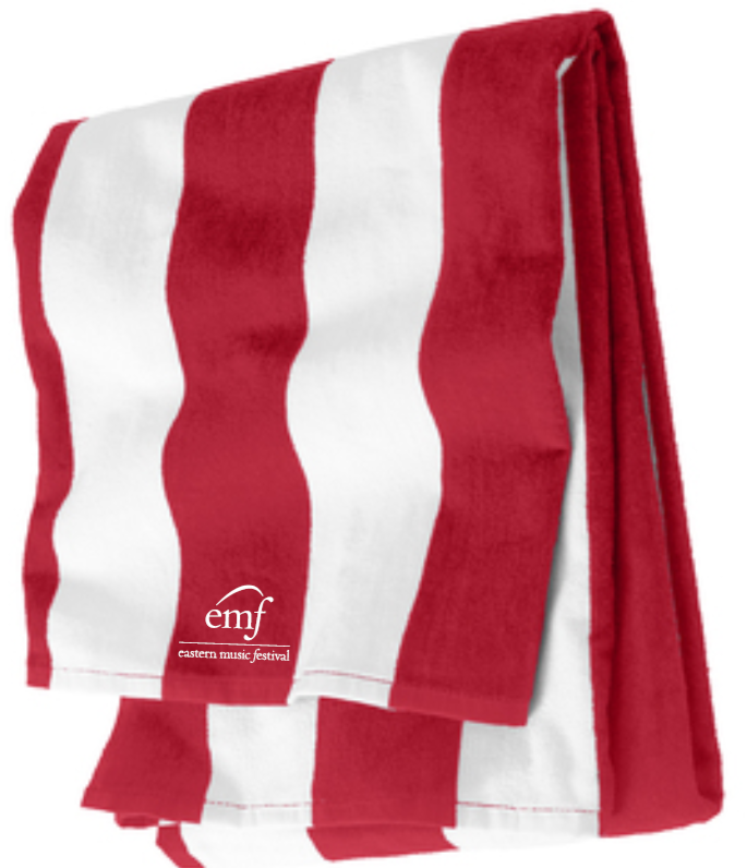 EMF Cabana Red/White Beach Towel <BR>